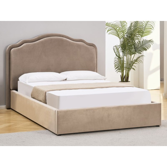 Тапицирано легло Флоренция/ Florencja Velvet 160/200 тъмнобежово