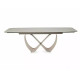 Разтегателна трапезна маса Инфинити/Infinity Ceramic Travertine бежов 160(240)X95