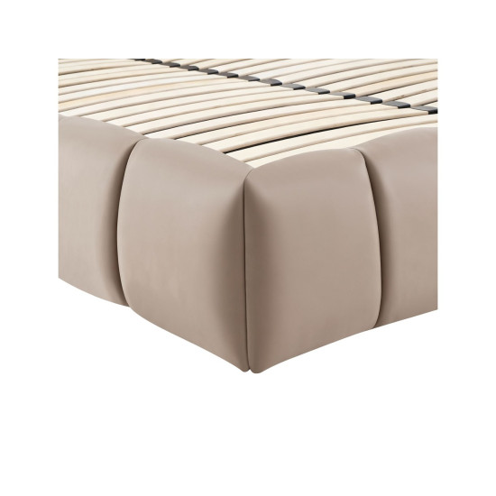 Тапицирано легло Парма / Parma Velvet 160/200 тъмнобежово