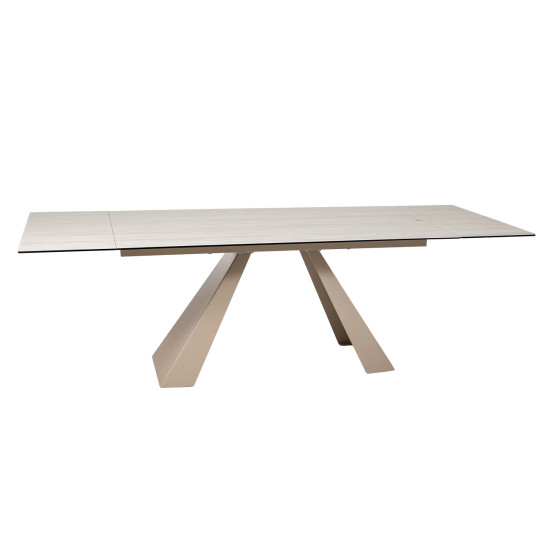 Разтегателна трапезна маса Салвадор/ Salvadore Ceramic Travertine бежова 160(240)x90 
